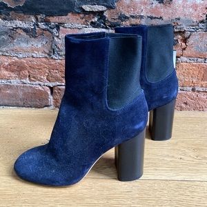 NWT SOLD OUT Rag & Bone Agnes Navy Suede Booties